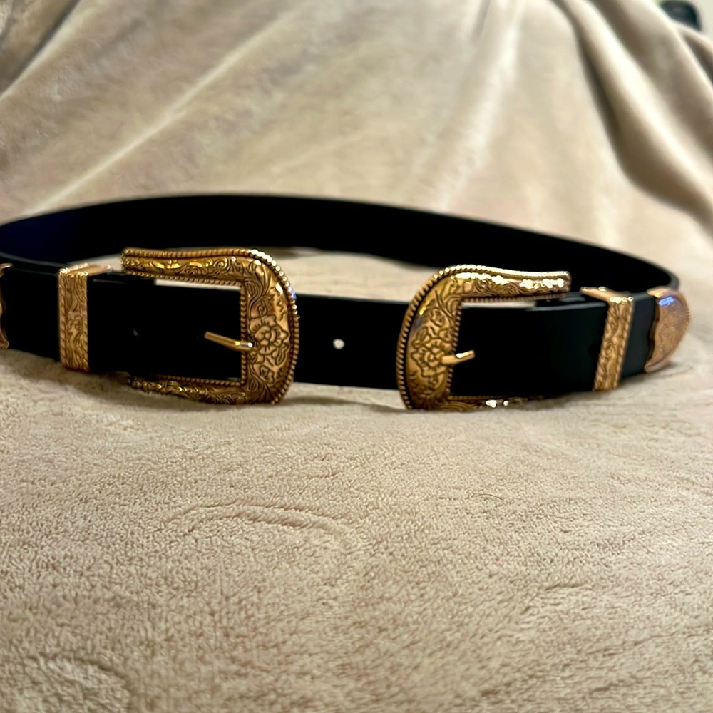 Black Gold Western Belt